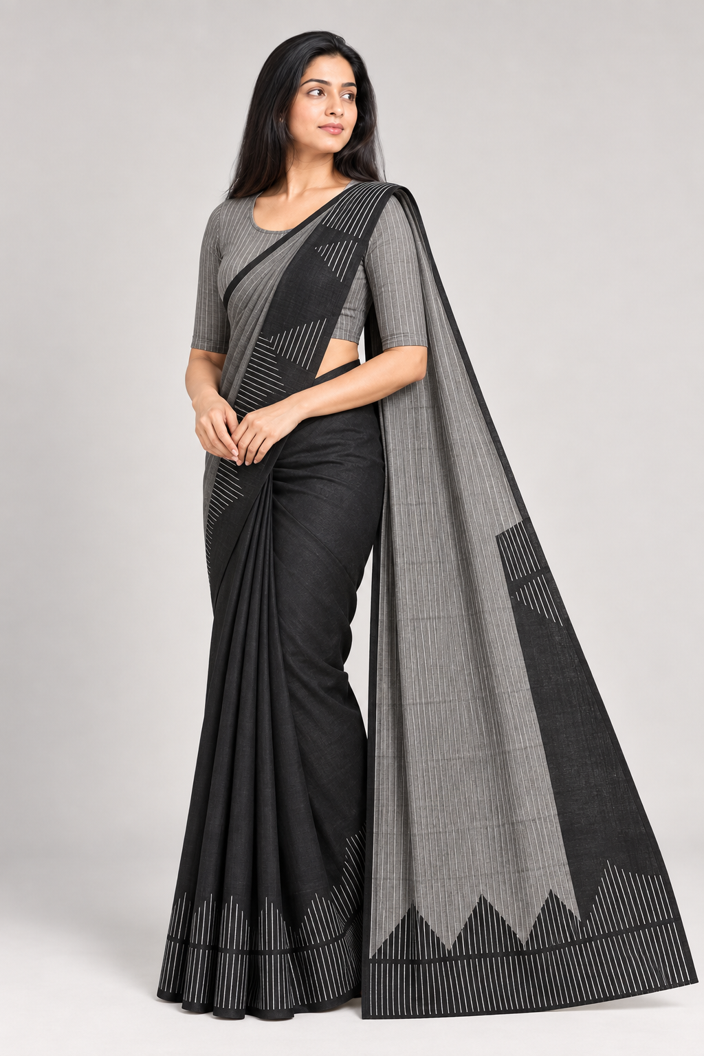 BLACK AND ASH LINEN