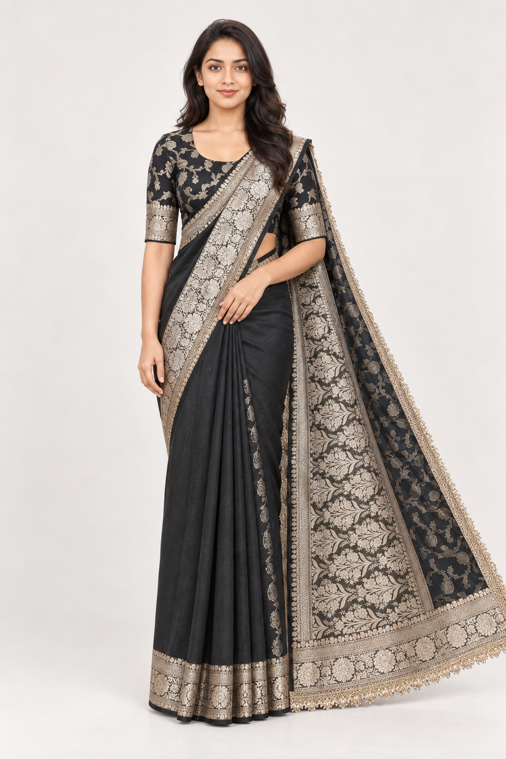 BLACK ORGANZA